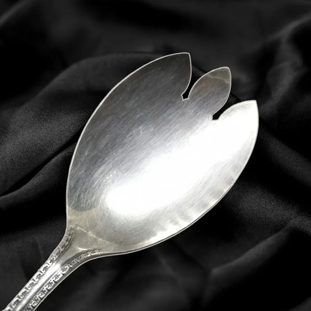 Oneida-WM A Rogers Berkeley Solid Salad Serving Fork-Silverplate-Vintage